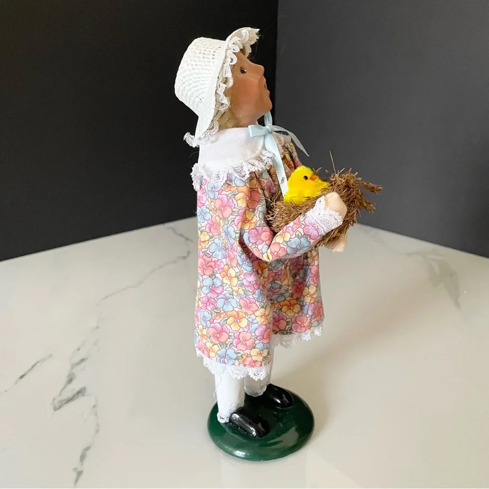 Easter Girl with Basket of Chicks - Byers' Choice